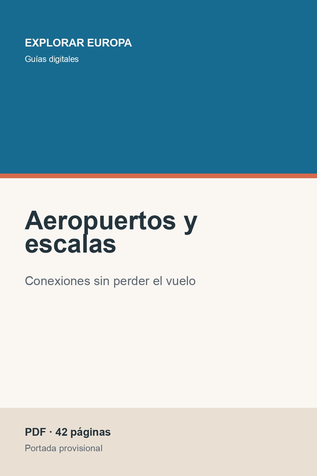 Portada de la guía «Aeropuertos y escalas»
