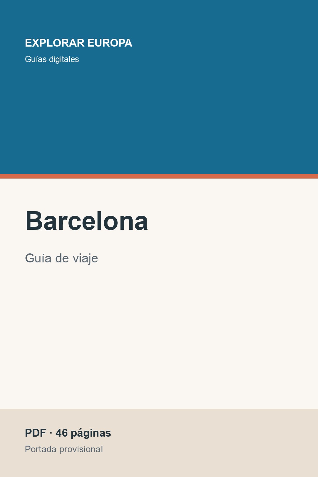 Portada de la guía «Barcelona»