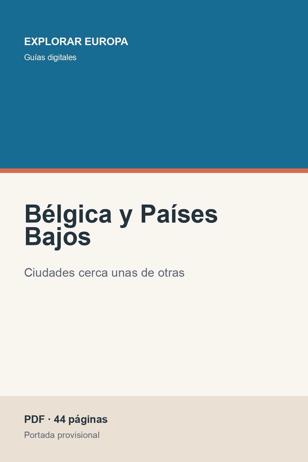 Portada de la guía «Bélgica y Países Bajos»