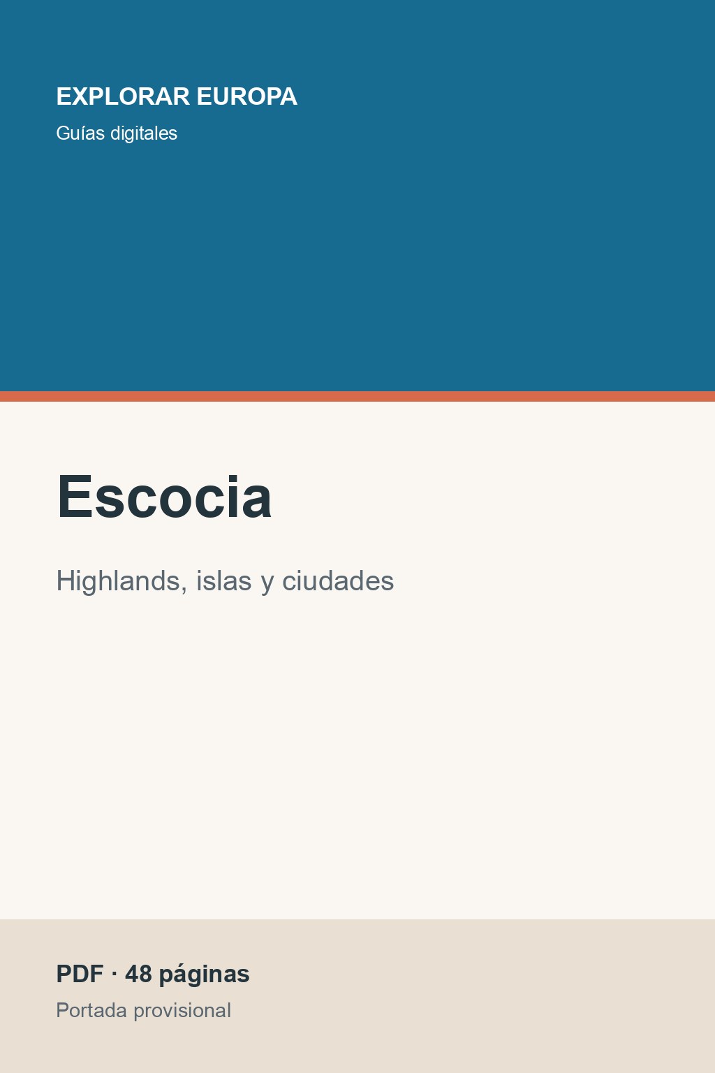 Portada de la guía «Escocia»