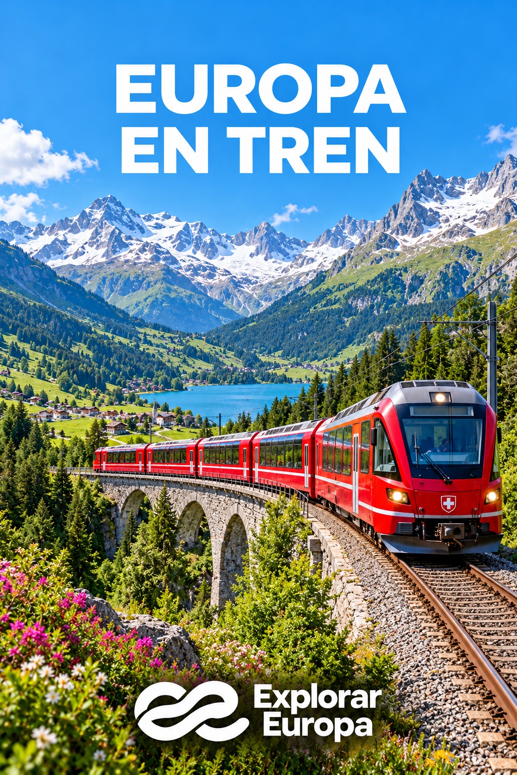 Portada de la guía «Europa en tren»