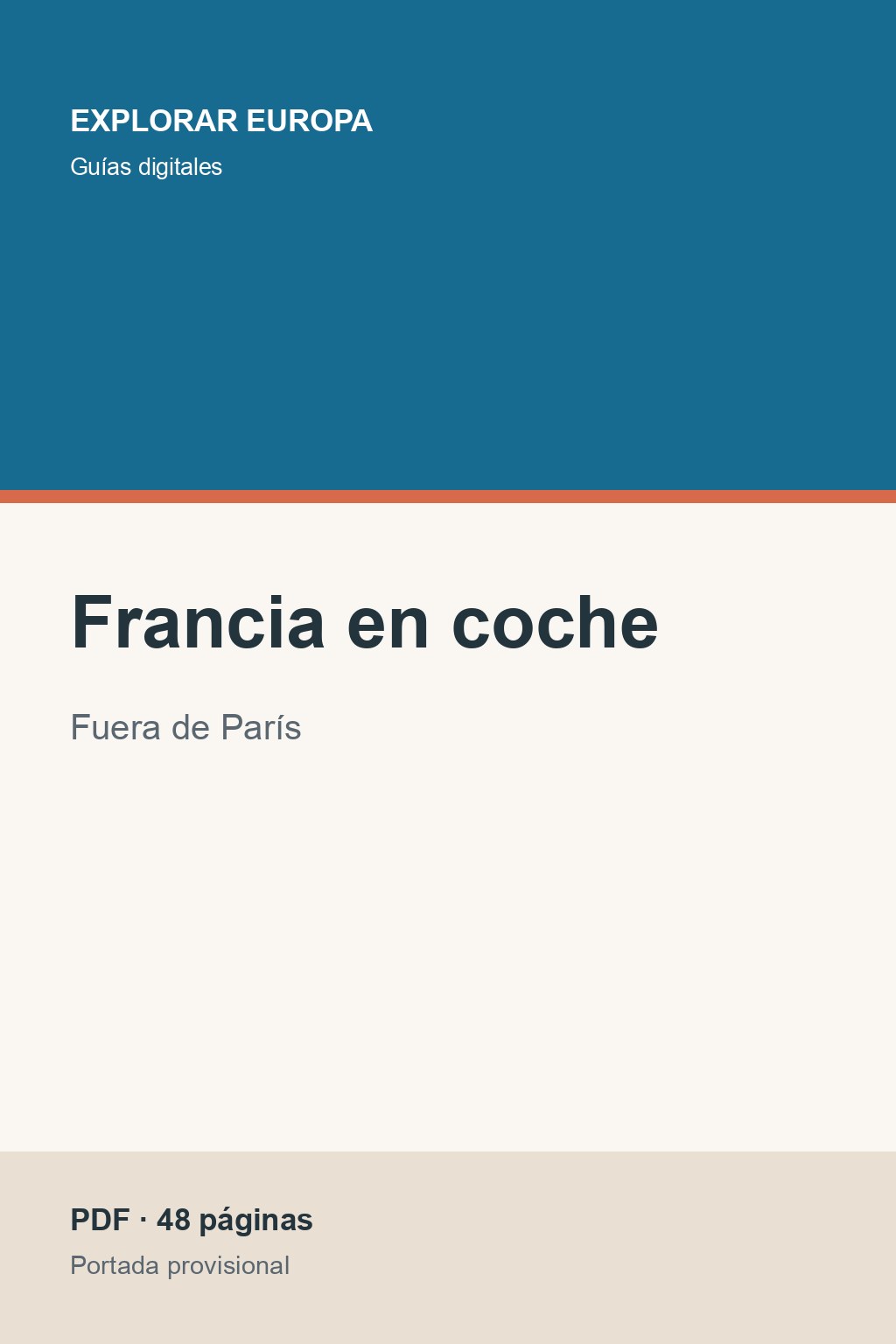 Portada de la guía «Francia en coche»