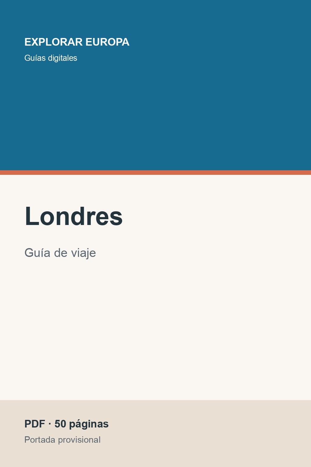 Portada de la guía «Londres»