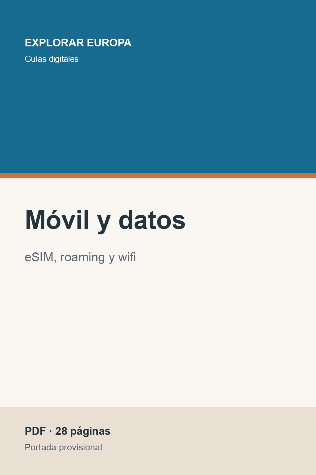 Portada de la guía «Móvil y datos»