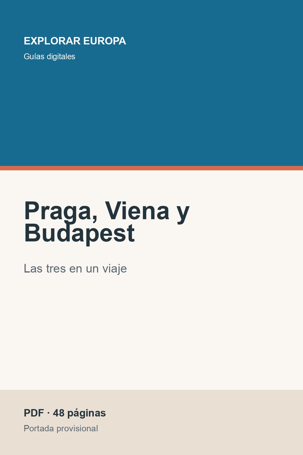 Portada de la guía «Praga, Viena y Budapest»