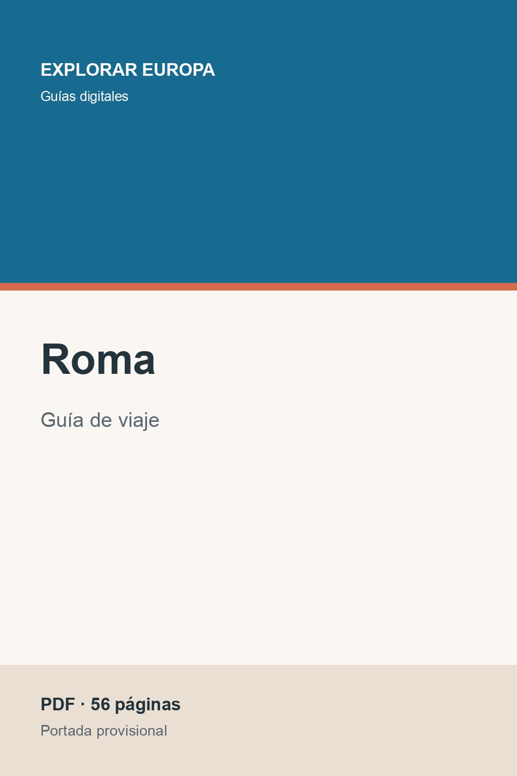 Portada de la guía «Roma»